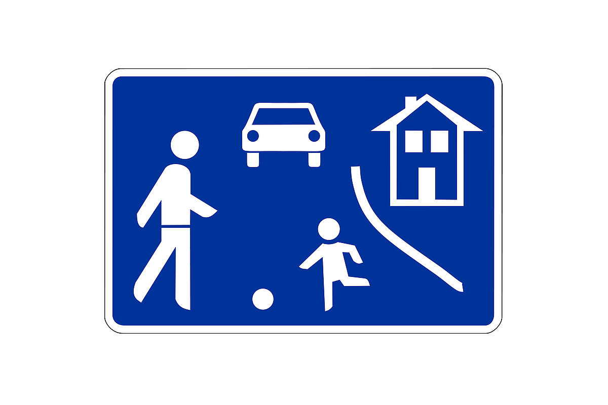 Verkehrsschild Verkehrsberuhigter Bereich