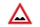 Verkehrsschild unebene Fahrbahn