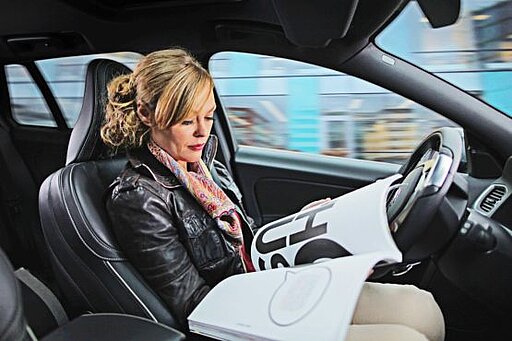 Autonomes Fahren in einem Audi
