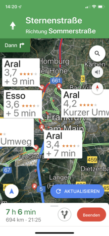 ACV Tipps fuer Google maps