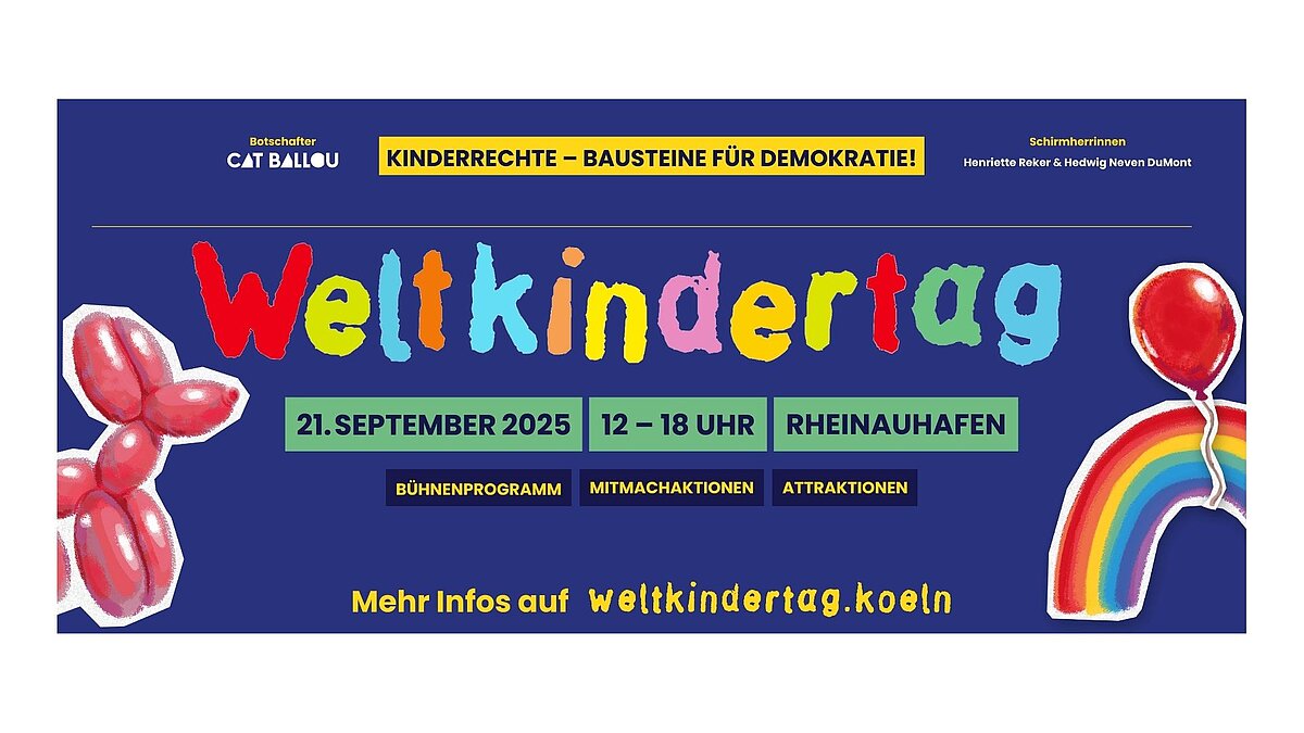 Der Flyer zum Weltkindertag in Köln 2025