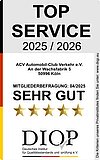 "Top Service" Siegel des DIQP für den ACV