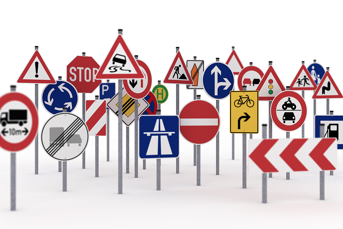 Verkehrsschilder im Überblick