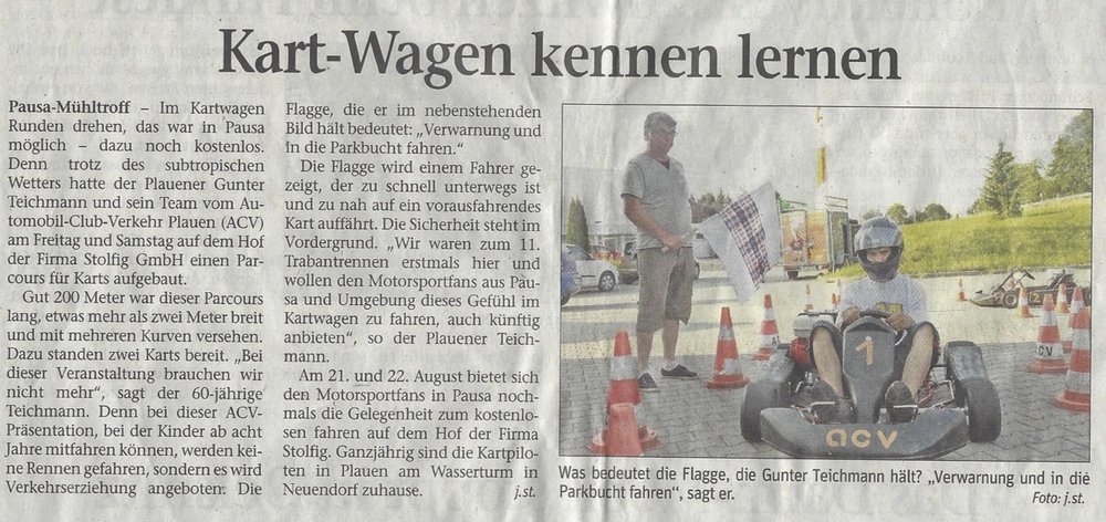 ACV Ortsclub Plauen Pressemitteilung Vogtland Anzeiger