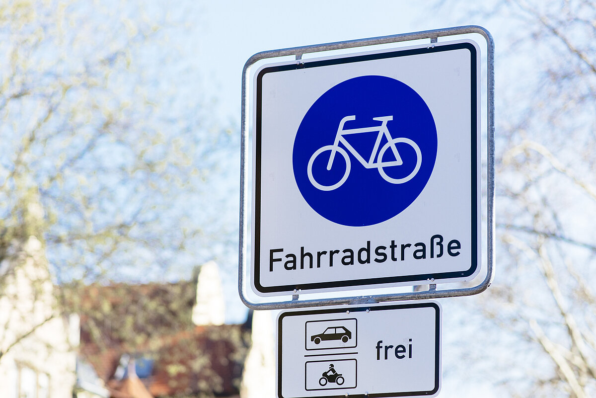 Verkehrsschild Fahrradstraße