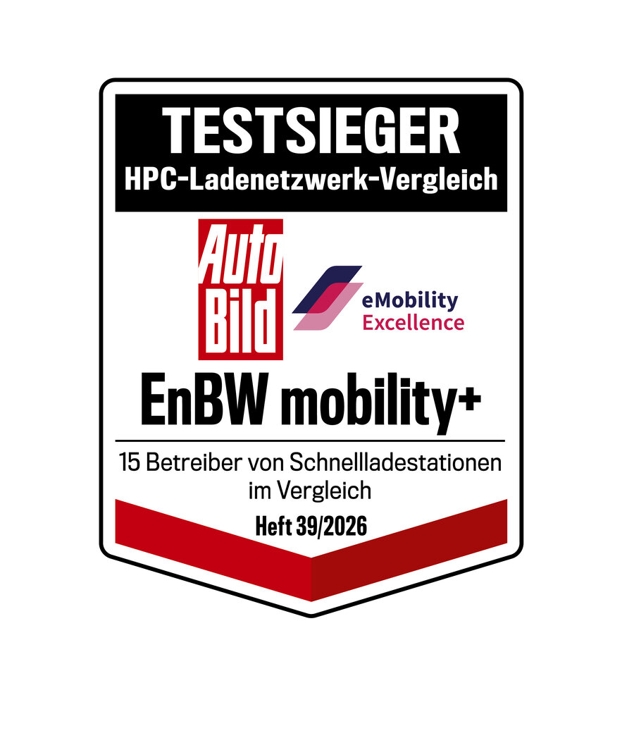 Auto Bild Siegel für EnBW mobility+: Beste Lade-App 2025