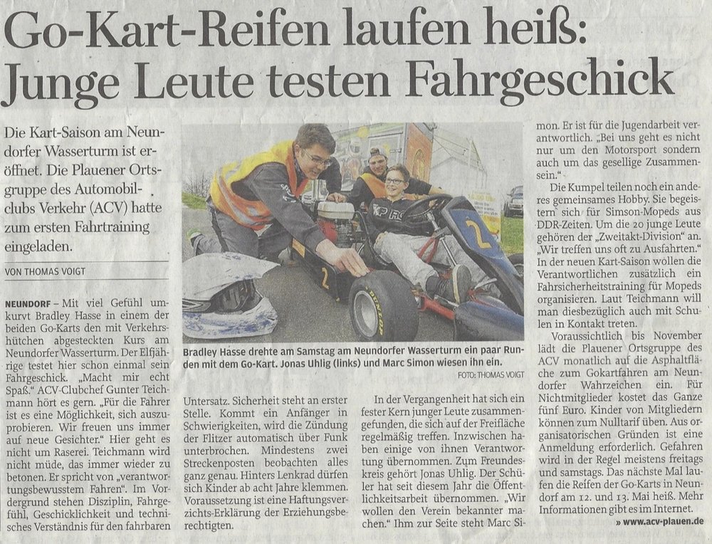 ACV Ortsclub Plauen_Presse