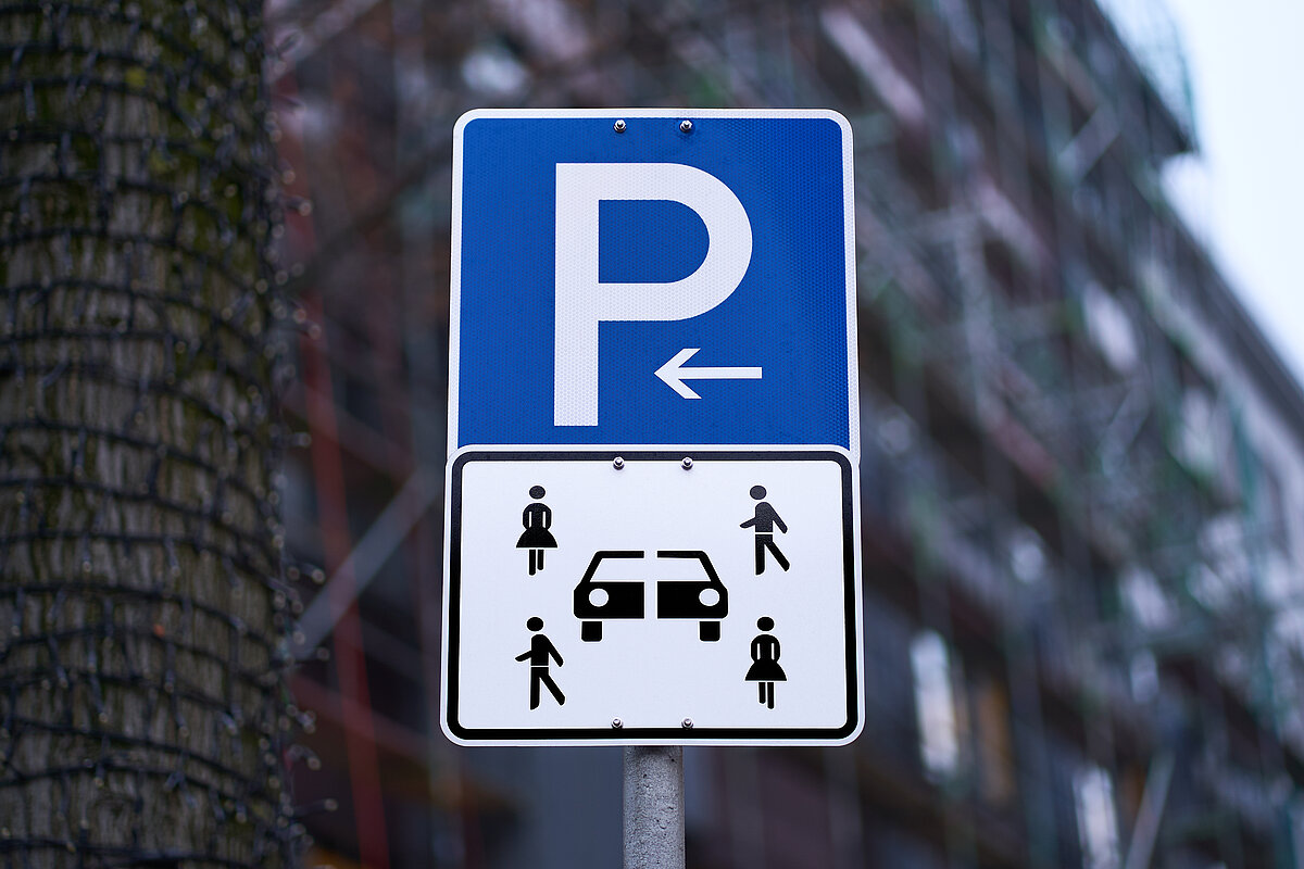 Verkehrsschild Carsharing