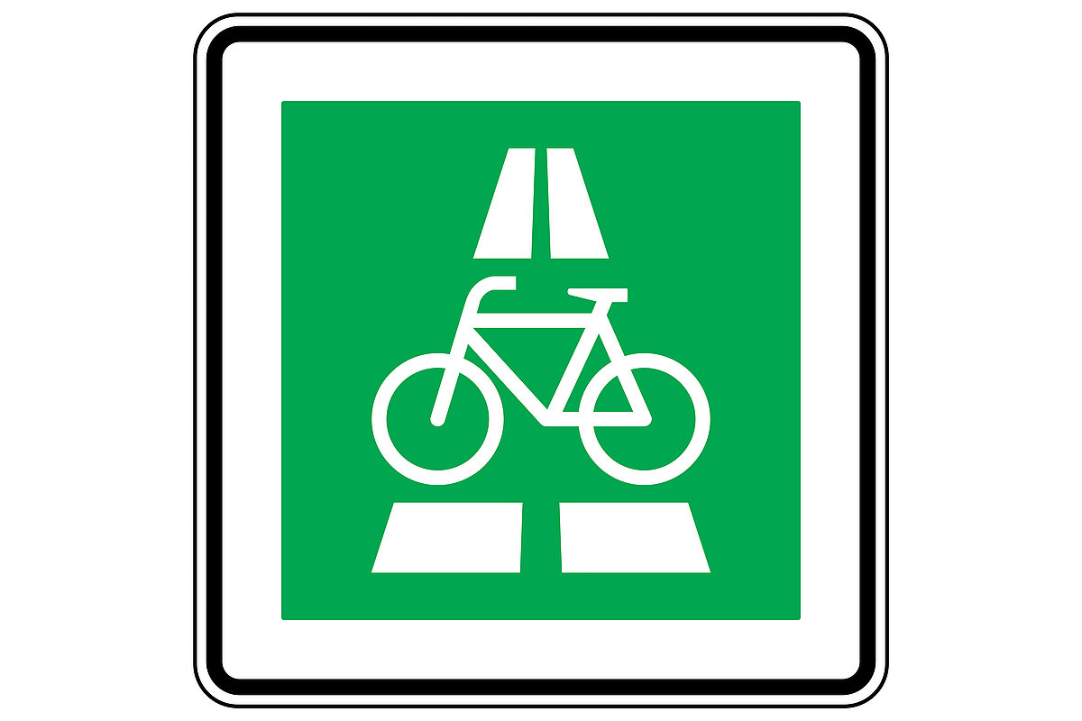 Verkehrsschild Radschnellweg