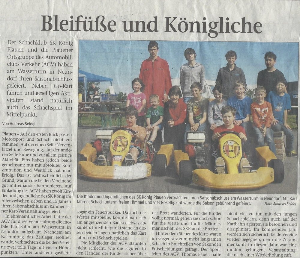 ACV Ortsclub Plauen Pressemitteilung Vogtland Anzeiger