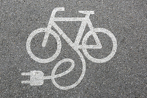 Zeichen für das Laden von Fahrrädern