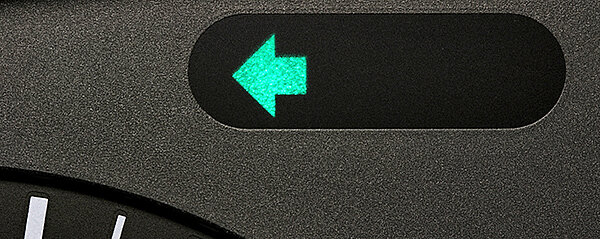 Ein Blinker eines Autos