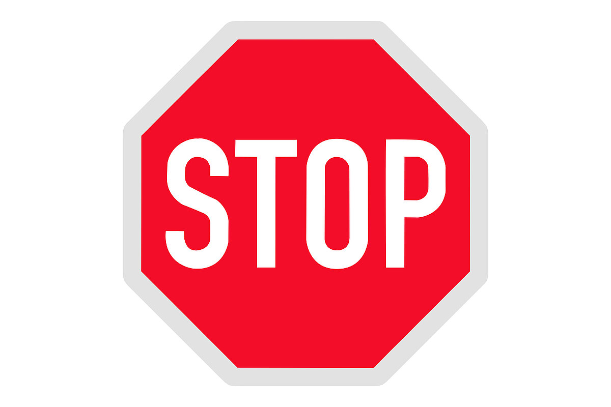 Verkehrsschild Stoppschild