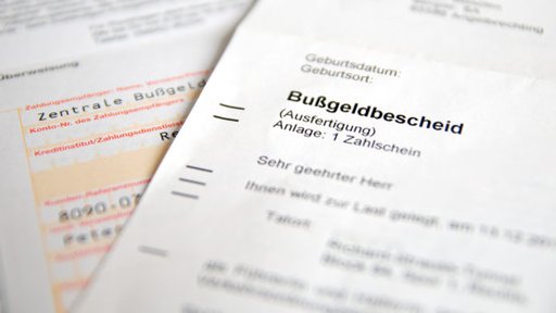 ACV Bussgeld bei Rotlichtverstoss