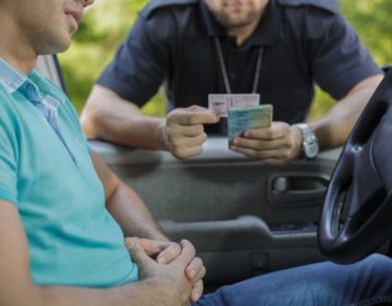 Eine Polizeikontrolle im Ausland