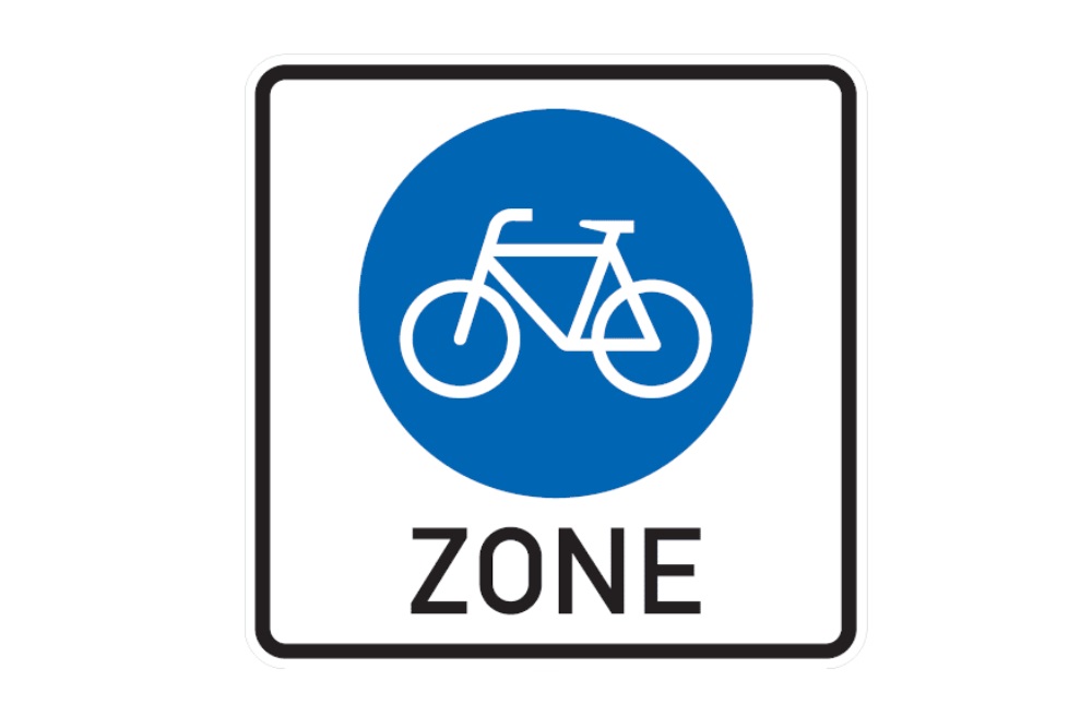 Verkehrszeichen Fahradzone