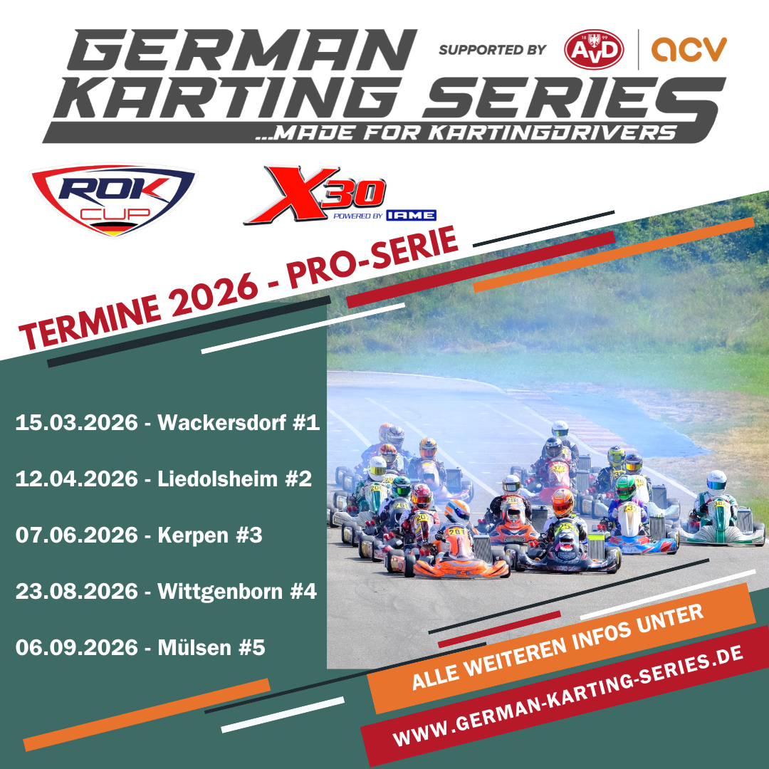 GKS German Karting Series Termine 2026 Pro-Serie