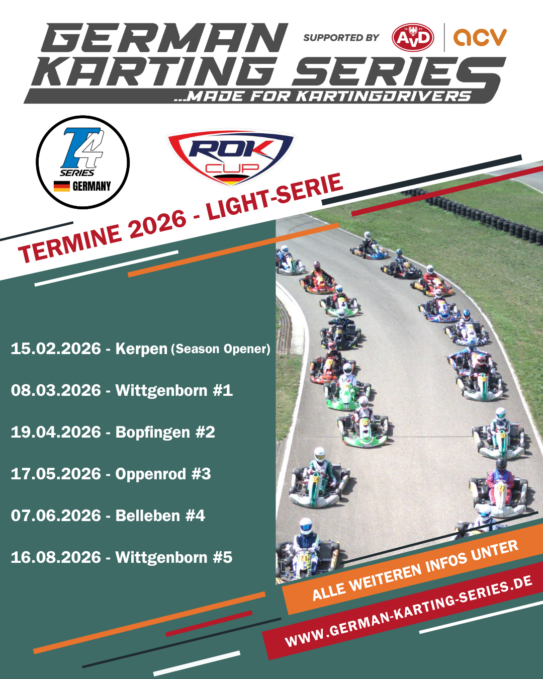 GKS German Karting Series Termine 2026 Ligth-Serie