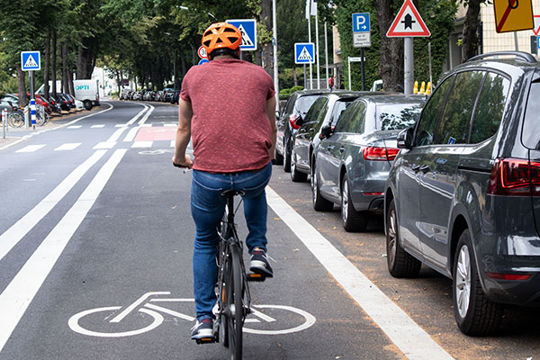 Warnweste Sicher Vorbei - Abstand zu Radfahrern