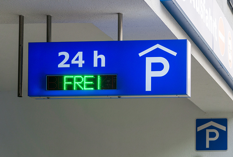 Parken im Parkhaus Öffnungszeiten